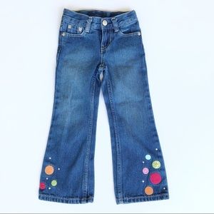Embellished Gymboree flare jean size 4 slim